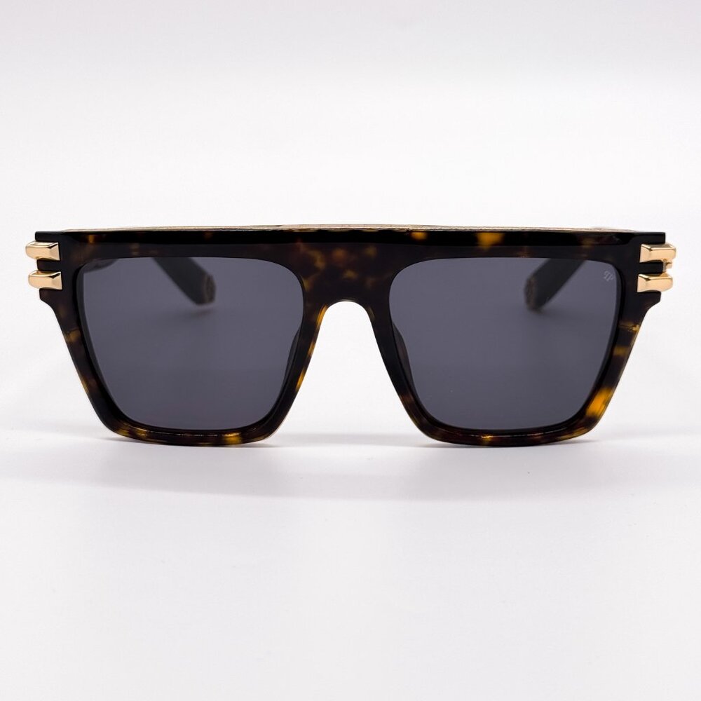 NEW PHILIPP PLEIN ICON SPP108M 0722 HAVANA UNISEX SUNGLASSES PHILIPP PLEIN